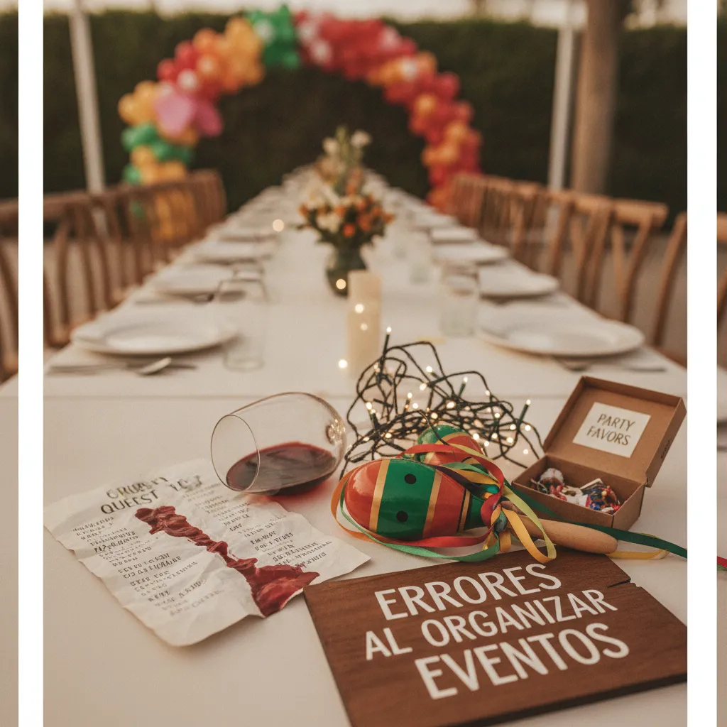 Errores al organizar eventos